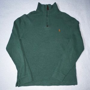 Ralph Lauren Green Quarter Zip -- M